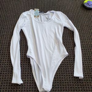 White Longsleeve Bodysuit